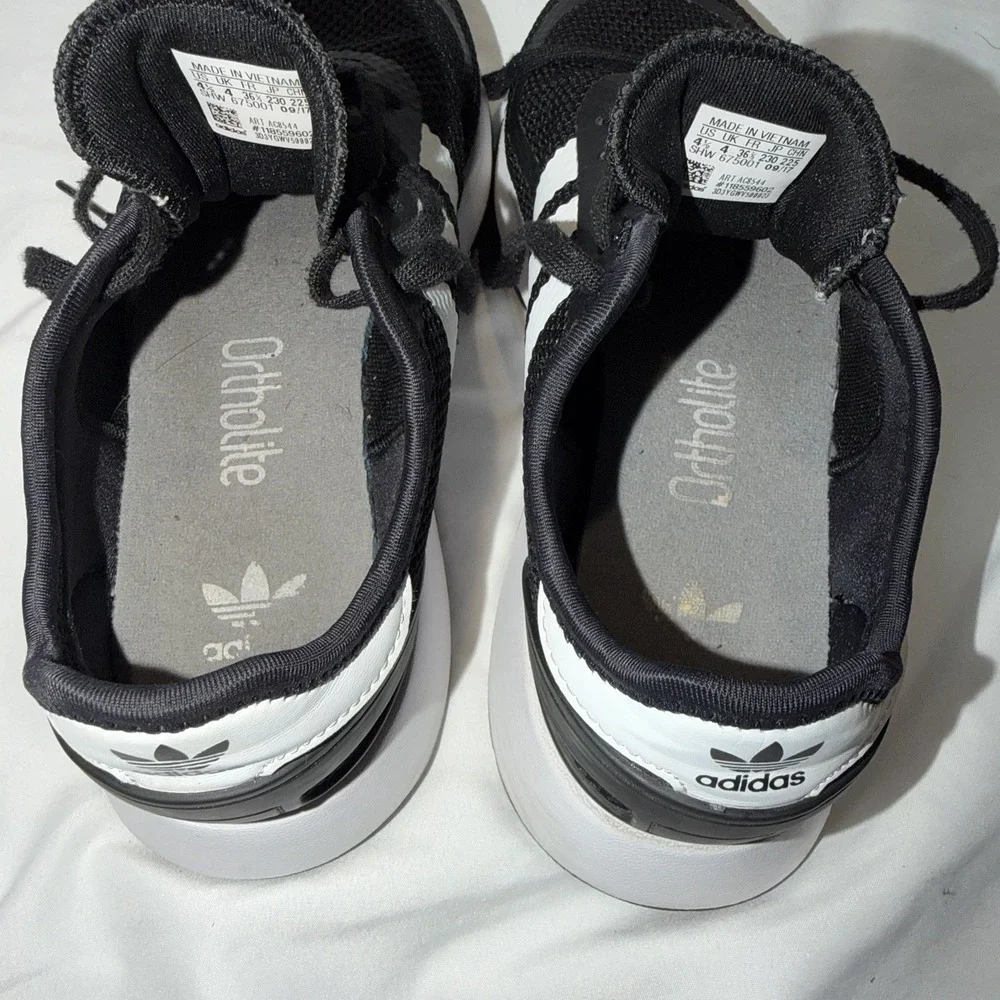 adidas N-5923‎ Black White Athletic Sneakers AC8544 Lace Up Mesh Comfort Men's
